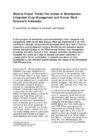 Beyond higher yields: the impact of sweetpotato integrated crop management and farmer field schools in Indonesia